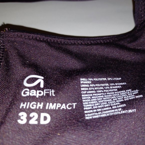 GAP FIT HIGH IMPACT BRA - Picture 4 of 4
